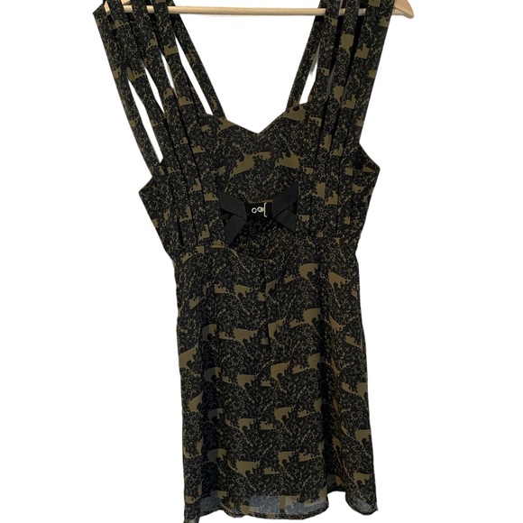 Black and Green Mini Cocktail Dress Size XS - Picture 4 of 6